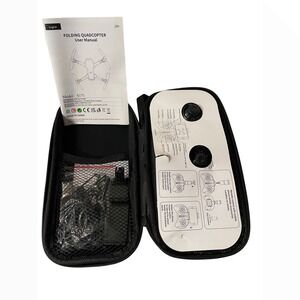 S171 Folding Quadcopter Drone with Remote Control and Carrying Case Gray